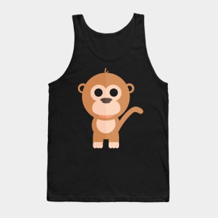 Funny brown monkey Tank Top